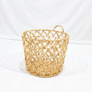 Artex Dong ตะกร้าสานทรงกลมเปิดรอบผักตบชวาสานด้วยมือ - Product Image 3