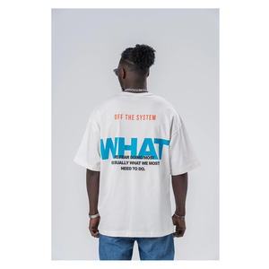 T-shirt imprimé de grande taille pour hommes Streetwear Grande taille avec logo personnalisé Vêtements de fitness longs 100% coton respectueux de l'environnement et respirants - Product Image 3