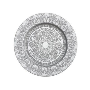 Plateau de service en aluminium vintage marocain fait à la main, gravé à la main, plaqué argent, plateau de service décoratif en métal au prix le plus bas - Product Image 4