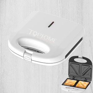 Sandwichera de 2 Rebanadas con Placa Fija de 750 W, Placa de Plástico para Conos de Waffle, Fuente de Alimentación Eléctrica y a Gas para Uso Doméstico y al Aire Libre - Product Image 2