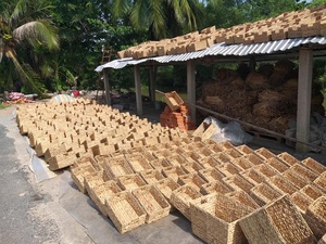 Cesta de jacinto de agua tejida a mano de almacenamiento/Neatening rectangular sostenible natural - Product Image 3