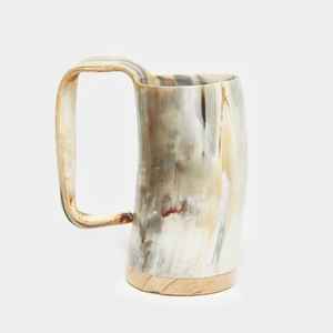 Tasse en corne de viking gravée sur mesure, cadeau personnalisé unique pour homme, produit d'artisanat naturel fabriqué à la main - Product Image 5