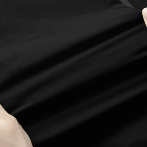 Jogging décontracté en nylon à haute élasticité pour hommes, couleur unie, coupe régulière, taille avec cordon de serrage, poches latérales, printemps/automne - Product Image 5