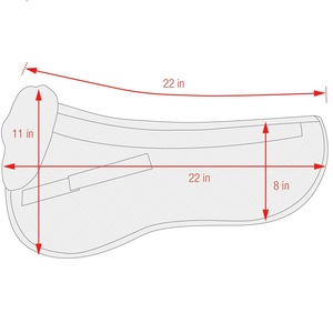 Coussinets Horseswool Saut Équestre En Gros Équitation Anglais Selles Pad <span class=keywords><strong>Cheval</strong></span> Pour Ensemble Saut - Product Image 2