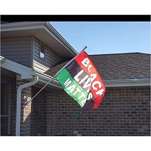 Paquete de 2 Banderas Black Lives Matter, Bandera BLM, Bandera Grande de 3x5 Pies para Protesta y Paz con Cabecera de Lona y 2 Ojales para el Hogar - Product Image 3