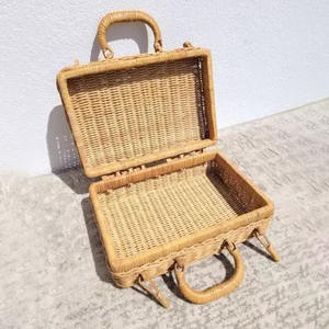 Precioso conjunto de maletas para niños, maletas pequeñas de mimbre de ratán para bebés, maletas de mimbre naturales hechas a mano de primera calidad - Product Image 2