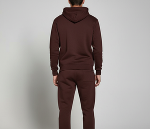 Ensemble sweat à capuche et pantalon solides personnalisés | Survêtement 100% coton respirant antibactérien personnalisé | Matériau lourd - Product Image 4