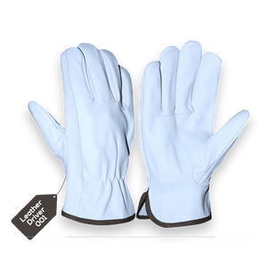 Guantes de seguridad de cuero de vaca Guantes de conductor de cuero aptos para trabajo para seguridad manual Guantes de conductor de cuero de seguridad general - Product Image 4