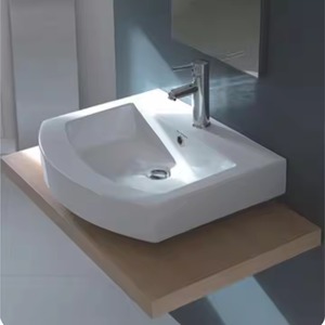 508-Pearl modèle nouveau Design luxe en céramique carré dessus de table lavabo Upc petit évier de salle de bain articles sanitaires produit de salle de bain - Product Image 5