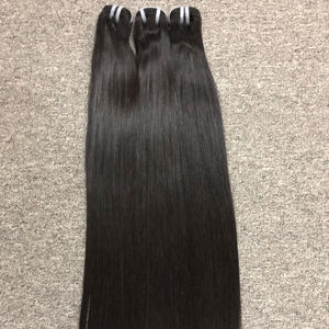 Women's Double Weft Remy <b>Hair</b> Weaving Vietnamese <b>Hair</b> Weft Machine Natural Black Straight Styles <b>Braiding</b> <b>Hair</b> - Product Image 1