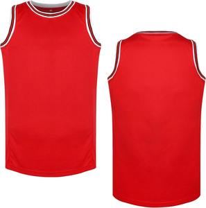 Maillot de basket-ball vierge, maillot de basket-ball athlétique en mesh pour homme, col rond Boston, personnalisable, sans manches, débardeur pour homme, DIY - Product Image 1