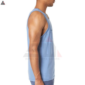 Débardeur de gym OEM personnalisé pour hommes, vêtements de sport tricotés et respirants en coton et bambou de haute qualité personnalisables - Product Image 6