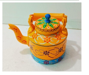 Tetera de té con diseño pintado a mano para servir el té, tetera de Metal de nuevo aspecto, precio al por mayor para servir en Hotel y casa - Product Image 4