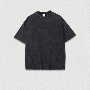 High Quality Oversized <b>Acid</b> Washed T Shirt Men Vintage T-shirts <b>Drop</b> Shoulder Streetwear Shirt Printing Plain Oversized - Product Image 1