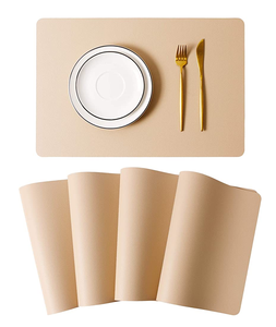Superior Quality Leather Plate Mats Restaurant for Dining <b>Table</b> Mat Heat <b>Place</b> Mat Durable Household Customize Packing - Product Image 3