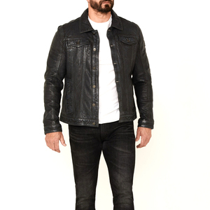 เสื้อแจ็กเก็ตหนังระบายอากาศกันลมและเสื้อโค้ทสำหรับสุภาพสตรีผู้ชายเสื้อแจ็คเก็ตหนังแบบคลาสสิกสำหรับฤดูใบไม้ร่วงฤดูหนาว - Product Image 2
