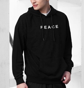 OEM personnalisé 2025 hiver tendance coton lourd hommes sweat à capuche qualité polaire surdimensionné avec impression de logo en relief - Product Image 3