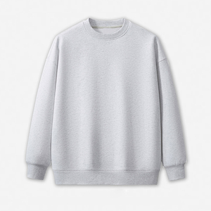 Sweatshirts unisexes 100% coton avec broderie personnalisée, respirants, col rond, manches longues, streetwear décontracté à l'avant - Product Image 2
