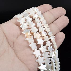 6มม. ถึง12มม. แม่ของไข่มุกเปลือกหอยสี่ใบโคลเวอร์หรือรูปดาวห้าแฉกอัญมณีหลวมเครื่องประดับทำลูกปัด - Product Image 5