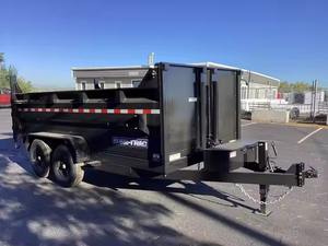 Ventas de fábrica Dump TrailerTon Mini Remolque basculante de descarga hidráulica 5 toneladas Remolque de tractor agrícola para la venta - Product Image 4