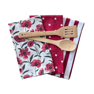 Essuie-tout de cuisine brodé motif caille en coton 40x60cm 180GSM 200TC Blanc OEKO-TEX Faible MOQ OEM ODM Inde B2B Vente en gros - Product Image 6
