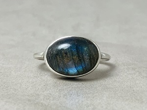 Classique Vintage Design 925 bague en argent Sterling fait à la main Unique naturel bleu Labradorite pierres précieuses bijoux en gros réglage - Product Image 3