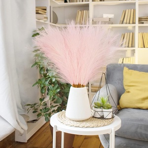 Rosa finta <span class=keywords><strong>pampa</strong></span> decorazione erba 55Cm canne finte per la casa matrimonio stile bohémien decorazione artificiale <span class=keywords><strong>pampa</strong></span> erba fiori - Product Image 2