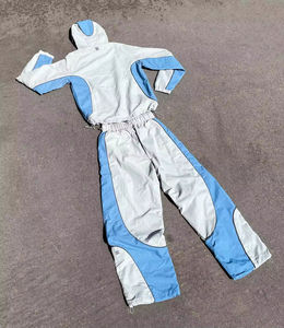 Survêtement de haute qualité entièrement personnalisé, veste à fermeture éclair brodée, ensemble de jogging, pantalon de survêtement en nylon, survêtements coupe-vent pour hommes - Product Image 2