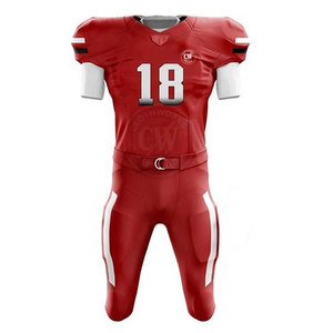 Transpirable Peso ligero Cómodo Ropa deportiva Uniforme de fútbol americano Servicio OEM Logotipo personalizado Uniformes de fútbol americano - Product Image 1