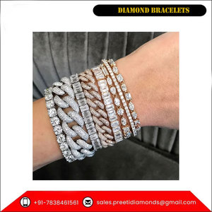 Pulseras de diamantes naturales de forma redonda de buena calidad de proveedor de confianza - Product Image 2