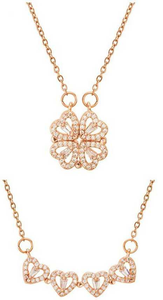 Collar con colgante de flor única de Hip Hop de fabricante indio, cadena chapada en oro y plata con pendientes, regalo de boda - Product Image 3