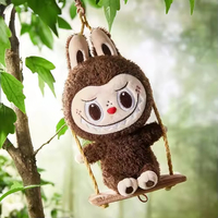 Authentique pour Pop Land pour Labubu Monsters Timber Workshop Swing Plush Pendant Hot Original Blind Mystery Gift Box