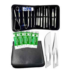 Kit chirurgical de l'armée de qualité supérieure 55 pièces sutures, scalpel, hémostats trousse de premiers soins militaire kit de suture instrument médical - Product Image 1