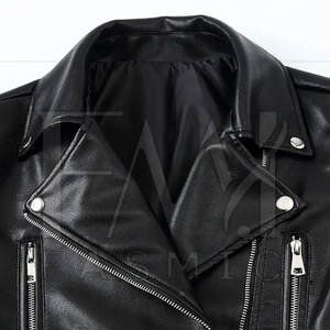 Plain <b>Black</b> Women <b>Long</b> <b>Sleeve</b> Jackets With Customize Size <b>Top</b> Selling Leather Jacket for Winter Clothing - Product Image 4