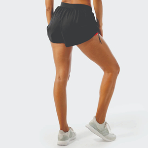 96% Nylon 4% Spandex True Fit pantalones cortos de cintura alta para mujeres pantalones cortos de mujer con bolsillo oculto en el forro transpirable - Product Image 2