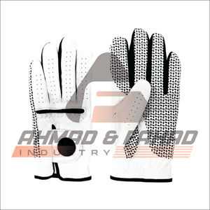 Gants de golf personnalisés avec logo en cuir véritable pour des performances durables dans le sport Protection UV - Product Image 2