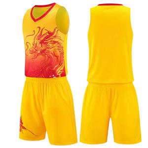 Costume de dragon pour homme, personnalisable, à séchage rapide, respirant, pour uniforme d'équipe, logo frontal pour l'entraînement au basketball - Product Image 4