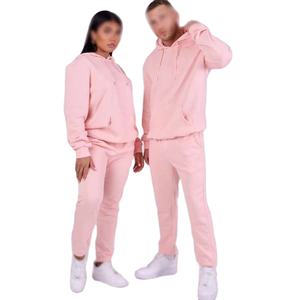 Chándal Unisex OEM/ODM de Algodón Sólido, Cortavientos y Transpirable |   Conjunto de Sudadera con Capucha y Pantalones Deportivos con Logotipo Personalizado - Product Image 1
