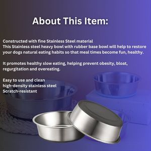 Gamelle portable en acier inoxydable pour animaux de compagnie (chats et chiens) avec logo personnalisé, légère, forme arrondie, écologique, pour eau et nourriture, pour l'extérieur - Product Image 3