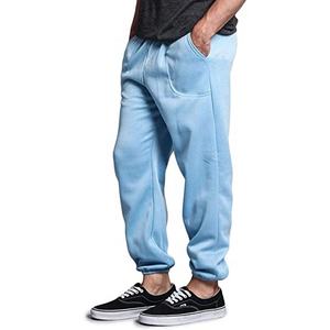 Pantalon de jogging pour homme 100% coton, taille mi-haute, cordon de serrage, poche, logo brodé en chenille, coton polyester, coupe ample - Product Image 2