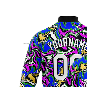 Custom <b>Lightweight</b> Varsity <b>Jacket</b> Comfortable Everyday Wear with Stand Collar Embroidery Decoration Logo on Front-MCACVJ-240 - Product Image 3