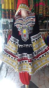 Venta al por mayor 100% de alta calidad vestidos afganos Kuchi vestido tradicional afgano Kuchi con decoración de encaje a granel - Product Image 2