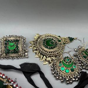 Collar de Cuentas de Cobre Hechas a Mano de Estilo Tribal Afgano, Accesorio de Moda Étnico Vintage, Diseño Tradicional Bohemio para Mujer - Product Image 2