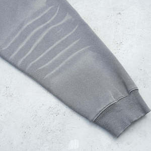 Venta al por mayor 2025 hombres transpirable invierno Sudadera con capucha gris lavado desgastado punto sólido patrón sudaderas con capucha de los hombres - Product Image 2