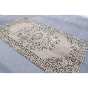 Tapis de 5,3 x 9,6 pieds, tapis turc vintage, tapis oriental brun - Product Image 2