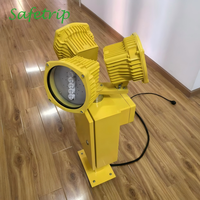 Balise rotative LED bidirectionnelle durable pour aéroport, intensité moyenne, avec éclairage blanc/vert pour aéroport