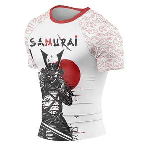 Top Sales Rash Guard Sportswear Custom Bjj Printed Rash Guard Solid Color Mma Men Rashguard Wholesale Price - Product Image 3