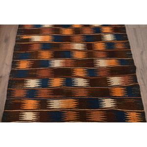 Alfombra de 3.3x5.9 pies, Alfombra Turca Decorativa, Alfombra Kilim Marrón Ombré - Product Image 3