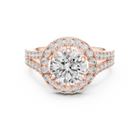 Anillo Solitario Halo de Moissanita Pacho Cut de 1.25ct, Plata de Ley 925 con Baño de Platino, Certificado GRA, Anillo de Compromiso de Lujo para Mujer