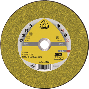 Disco de Corte KLINGSPOR GER-Form 6600rpm, 24 Unidades, D230xB2mm, Orificio de 22.23mm, Discos de Pulir de Dureza Media, Paquete de 25 - Product Image 3